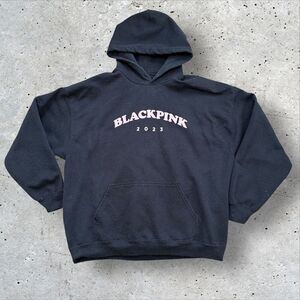 BLACKPINK 2023 Tour Hoodie XL Black Pink Graphic Kpop Sweatshirt Unisex